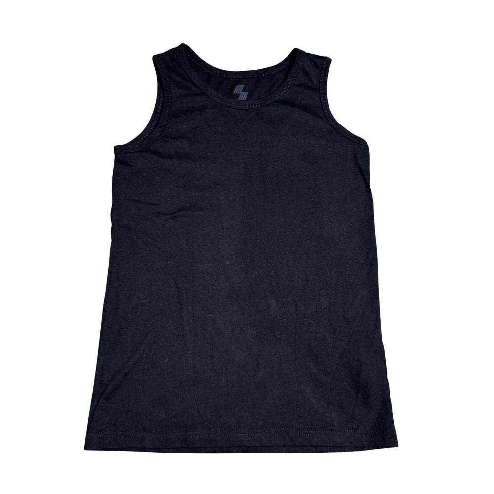 The Childrens Place Sport Boys Tank Top Black Sleeveless Shirt Size Medium M 7/8